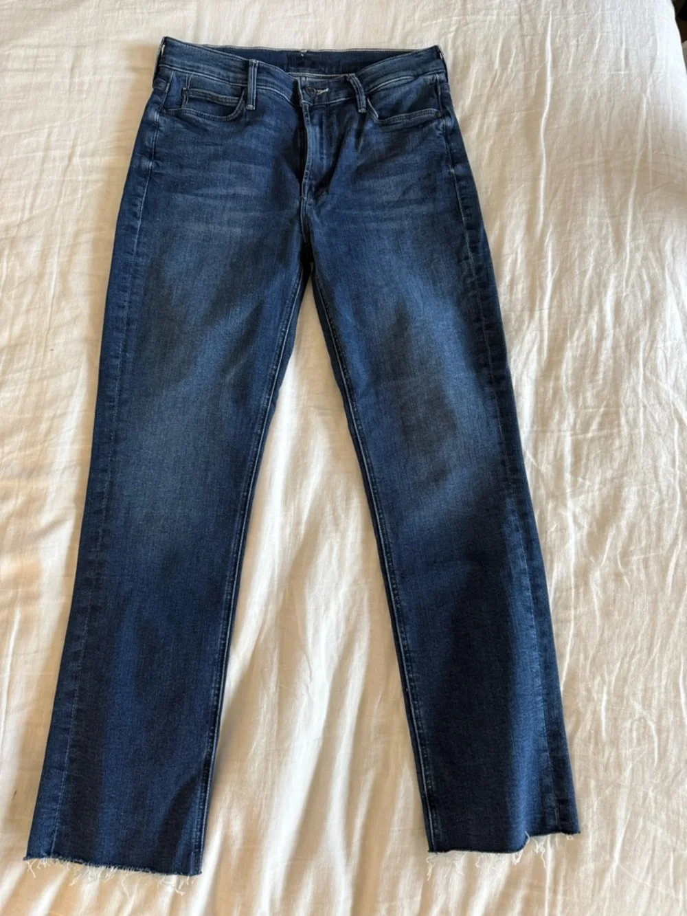 MOTHER The Mid Rise Dazzler Ankle Fray Jean Fancy Meeting You Here size 28 NWT - Picture 6 of 11